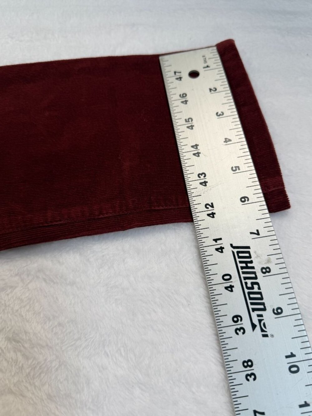 Cabi Corduroy Pants Womens Size 10 Burgundy Red Slim Jean Casual Stretch NWT - Picture 10 of 10